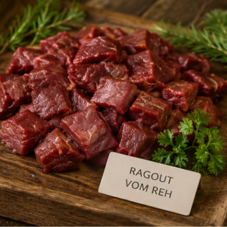 Ragout vom Reh á kg